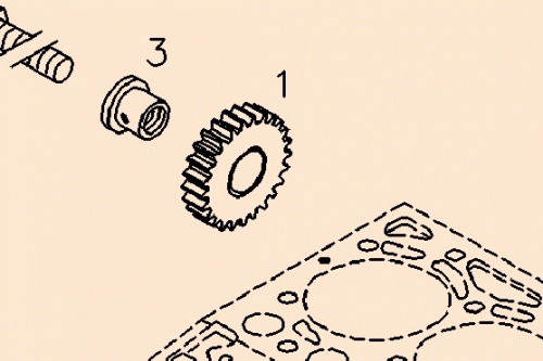 0425 6808 Toothed gear