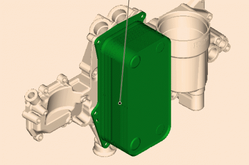 0490 0207 Oil cooler