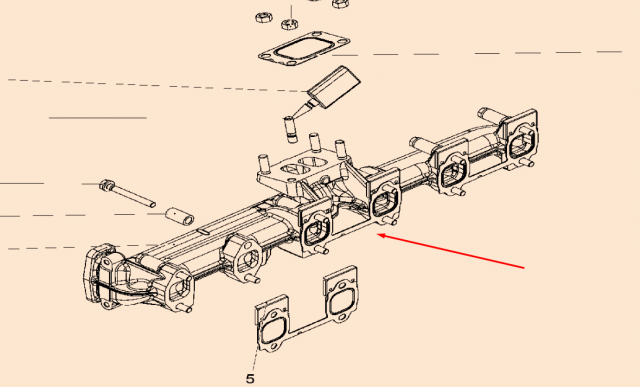 0491 3924 Exhaust Manifold