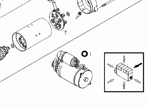 0118 0928 Starter R 12V 3kW