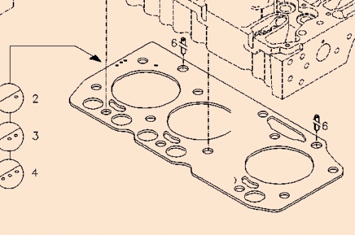 0420 9892 Cylind.head gasket