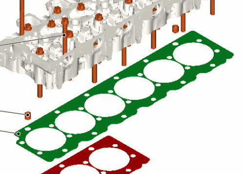 0490 7243 Cylinder head gasket