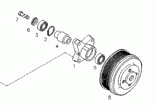 0425 4249 V-rib.belt pulley 19CM