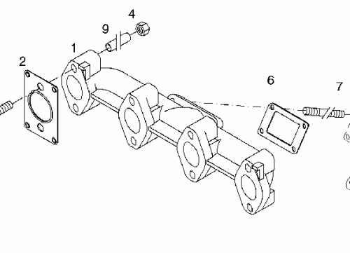 0425 9003 Exhaust pipe