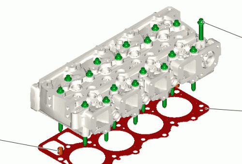 0425 0441 Cylinder head bolt