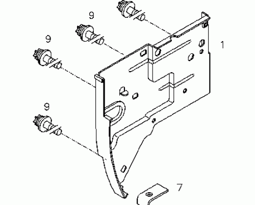 0417 5460 Air duct rear wall