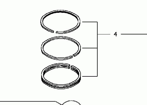 0423 1717 Set of piston rings