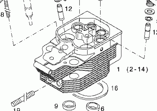 0423 6889 Cylinder head
