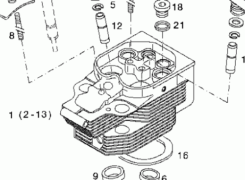 0423 4955 Cylinder head