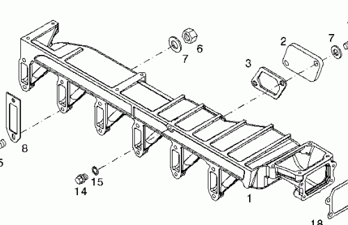 0423 7458 Charge air pipe