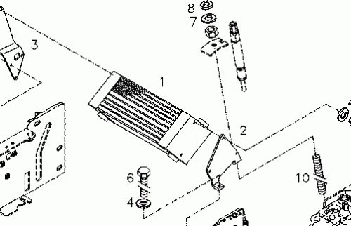 0423 4039 Hydraul.oil cooler