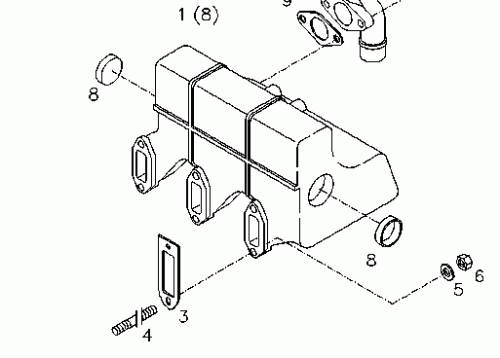 0423 4206 Charge air pipe