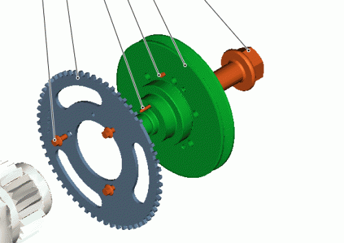 0412 4175 V-grooved pulley