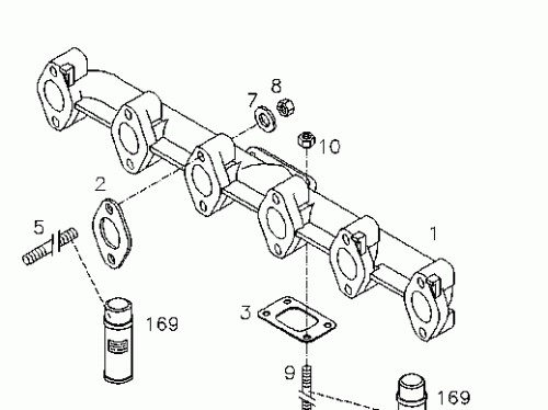 0425 8480 Exhaust pipe