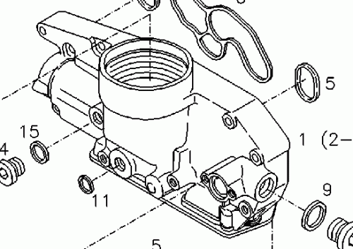 0450 6192 Oil cooler box