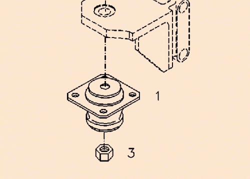 16F36-30118 Ön Motor Takozu