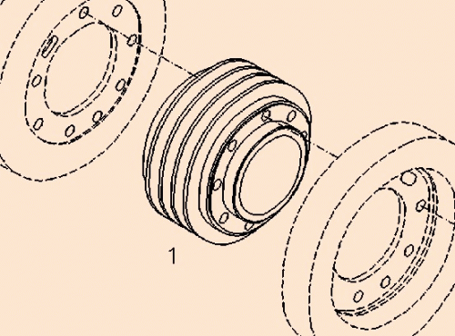 0428 5523 V-grooved pulley