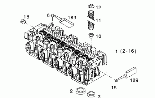 0410 3844 Cylinder head
