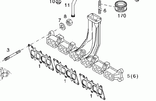 0429 5438 Exhaust pipe