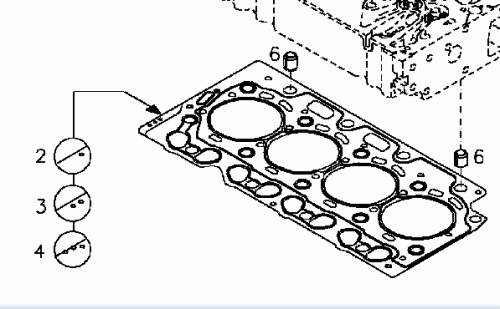 0428 9406 Cylinder head gasket