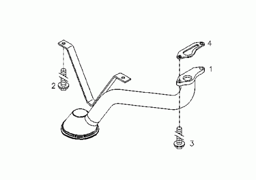 0425 9328 Oil suction pipe