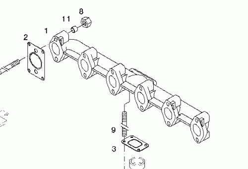 0425 2954 Eksoz Manifold