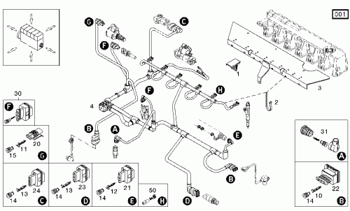 0421 4459 Cable harness